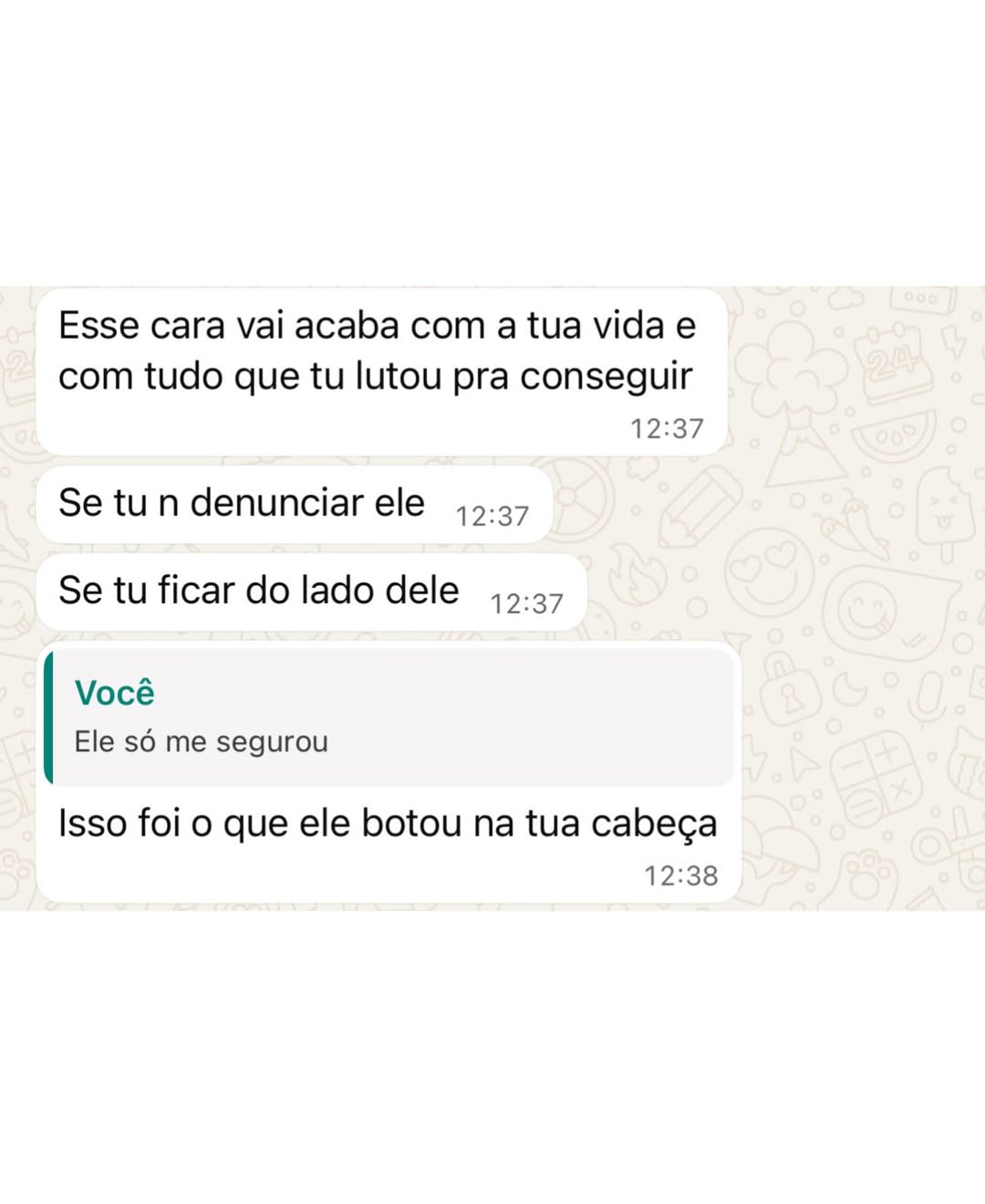 Marcela Tomaszewski postou prints e fotos de supostas agressões. Foto: Reprodução/ Instagram @tomaszewsk