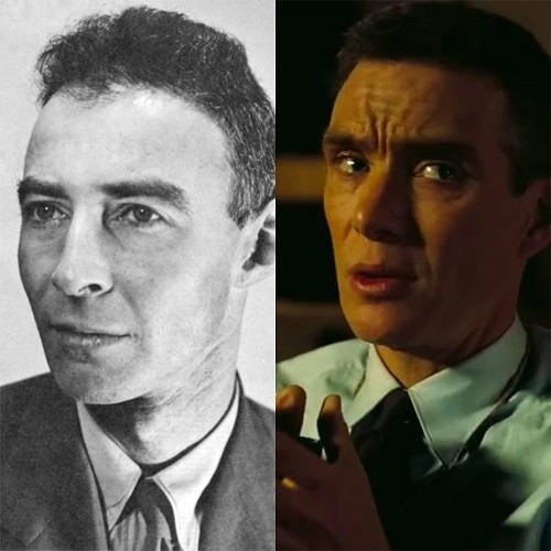 J. Robert Oppenheimer (Cillian Murphy): O “pai da bomba atômica” é interpretado pelo irlandês Cillian Murphy (de “Batman Begins”). Pela atuação no filme, Cillian recebeu seu primeiro Oscar. Ele dedicou o prêmio aos pacifistas de todo o mundo. Reprodução: Flipar