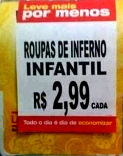 Inferno? Os pais têm que passar longe dessa prateleira... Reprodução: Flipar