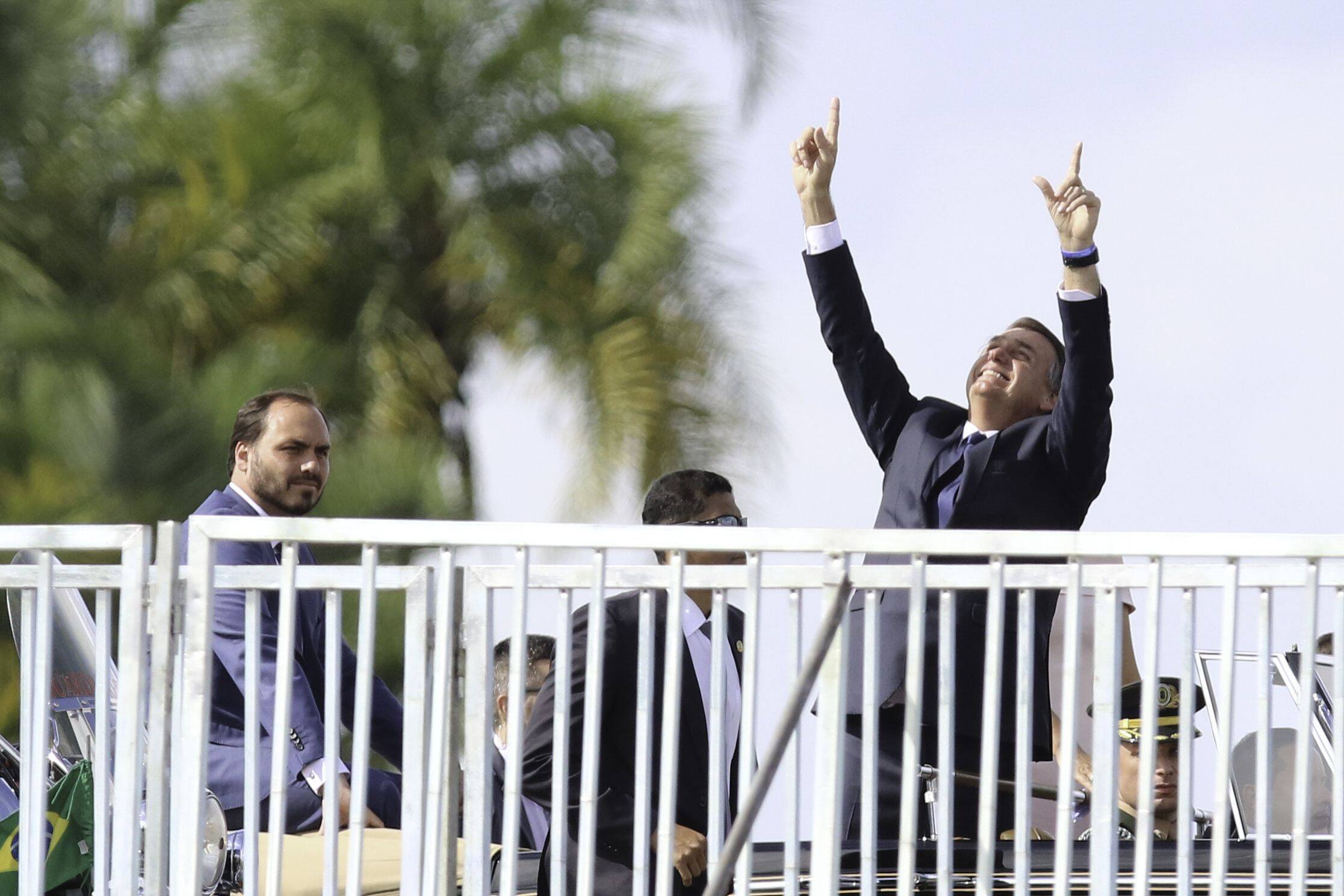Presidente Jair Bolsonaro após tomar posse no Congresso Nacional
. Foto: Fabio Rodrigues Pozzebom/Agência Brasil - 1.1.19