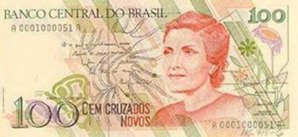 O Cruzado Novo veio em consequência do chamado “Plano Verão”, instituído pelo então Ministro da Fazenda Maílson da Nóbrega, em 1989. Reprodução: Flipar