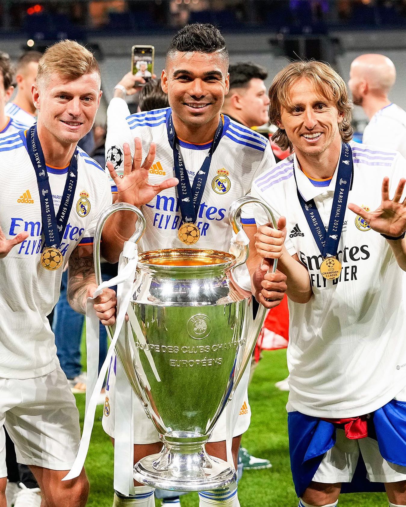 Real Madrid campeão - Champions 2021/22 Reprodução / Instagram