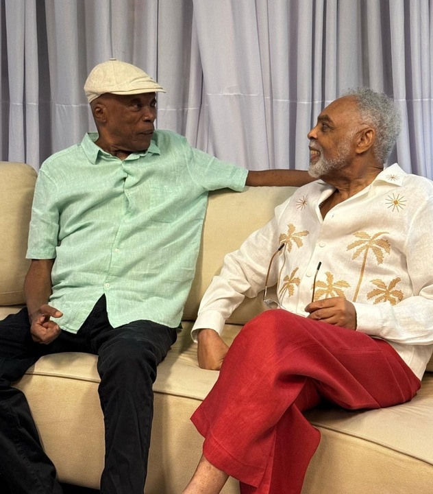 Gilberto Gil e Milton Nascimento. Foto: Reprodução: Instagram