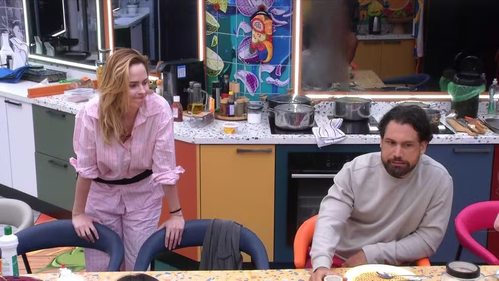 Ana Paula Renaut e Brigido. Foto: TV Globo