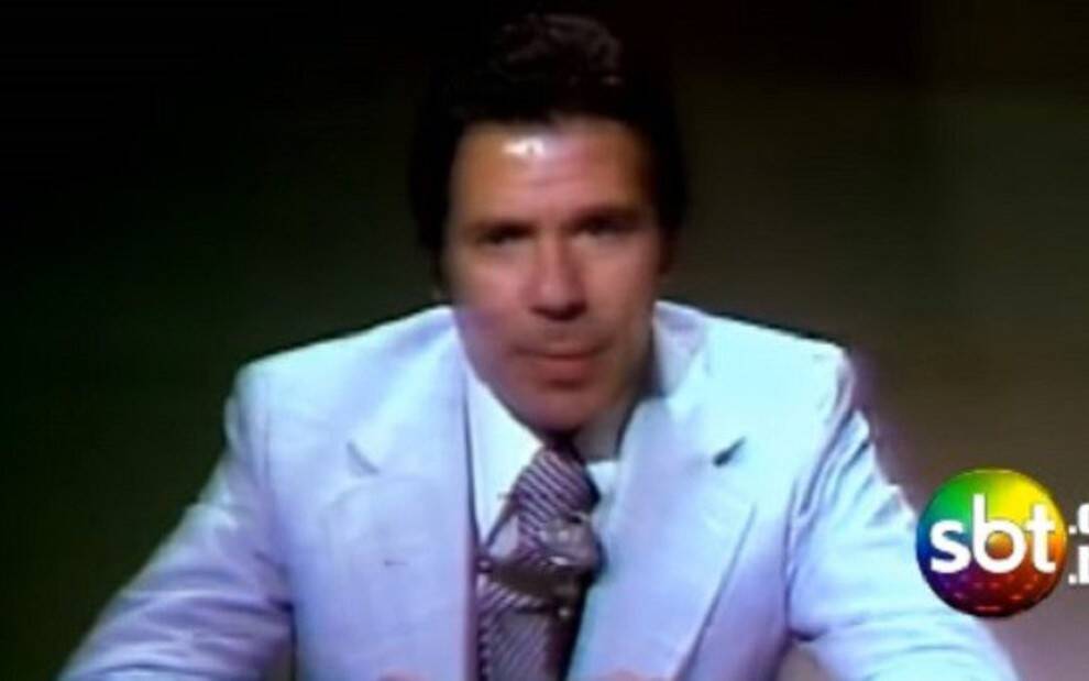 Silvio Santos quando fundou o SBT, em 1981 Reprodução