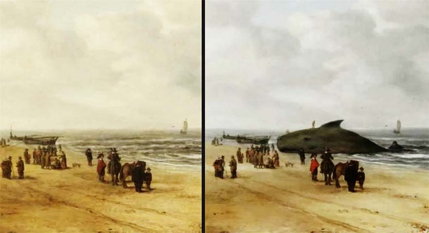 Nos últimos tempos, descobertas surpreendentes no mundo da arte têm revelado imagens ocultas escondidas em quadros famosos. 
 Reprodução: Flipar