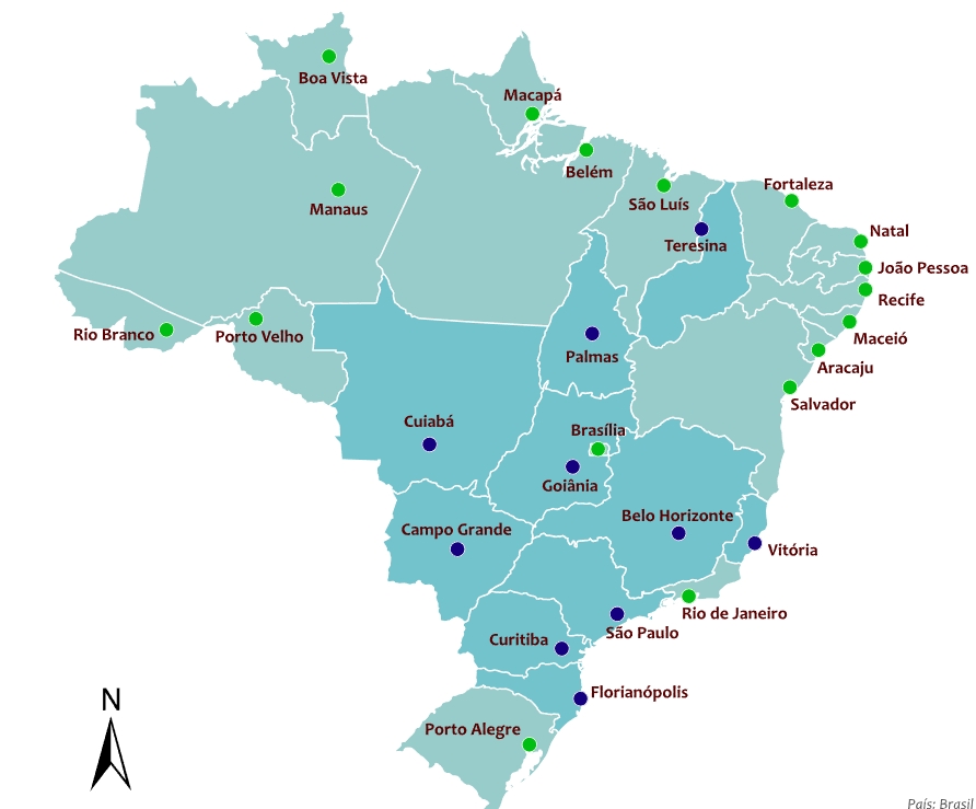 A pesquisa também mostra que o interior do Brasil teve um crescimento populacional superior ao que foi registrado nas capitais (66,58%) Reprodução: Flipar