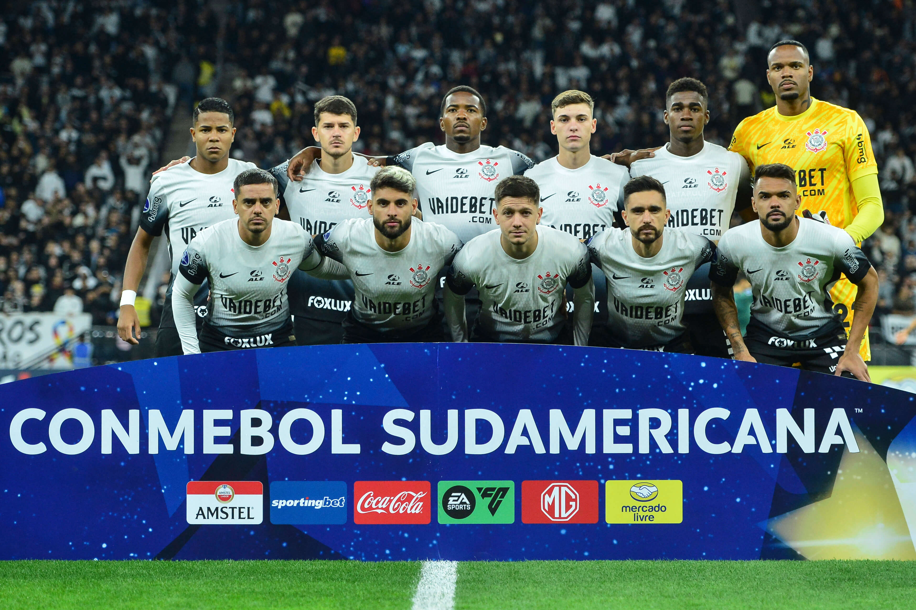 Corinthians x Racing-URU Reprodução / Twitter Conmebol Sudamericana