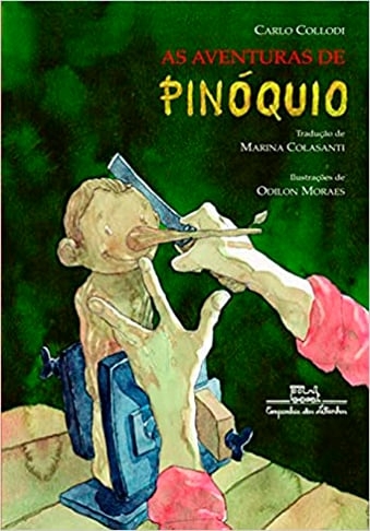 As Aventuras de Pinóquio - Publicado em 1881- O italiano Carlo Collodi (1826-1890) criou a história do boneco de madeira, criado por Gepeto, que queria virar menino. Uma fantasia que resiste por séculos no imaginário popular.  Reprodução: Flipar