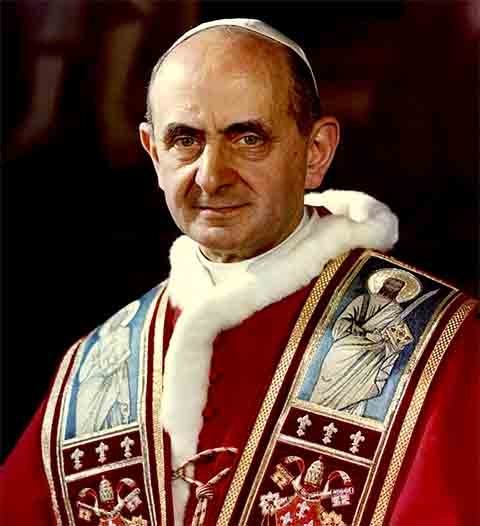 Paulo VI - Giovanni Battista Enrico Antonio Maria Montini nasceu na comuna de Concesio, na região italiana da Lombardia, e ocupou o papado por 15 anos e 46 dias - de 19 de junho de 1963 a 6 de agosto de 1978. 
 Reprodução: Flipar
