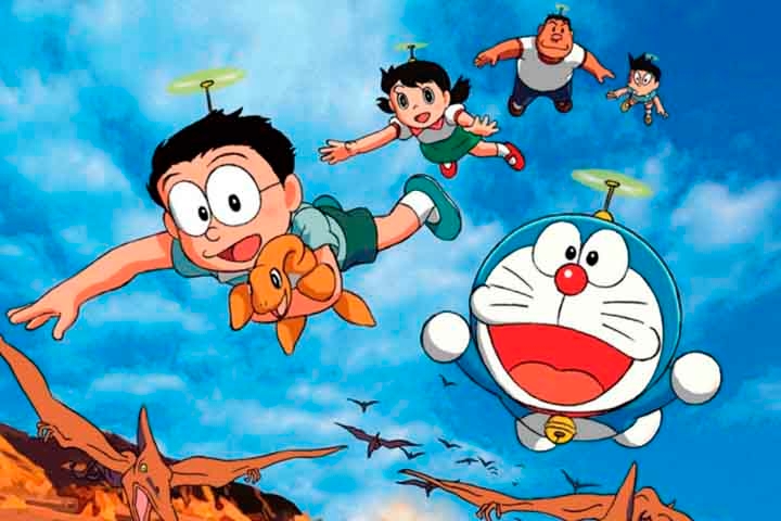 4º lugar - Doraemon - Criado por Fujiko Fujio, teve 45 volumes publicados e vendeu aproximadamente 300 milhões de cópias. 
 Reprodução: Flipar
