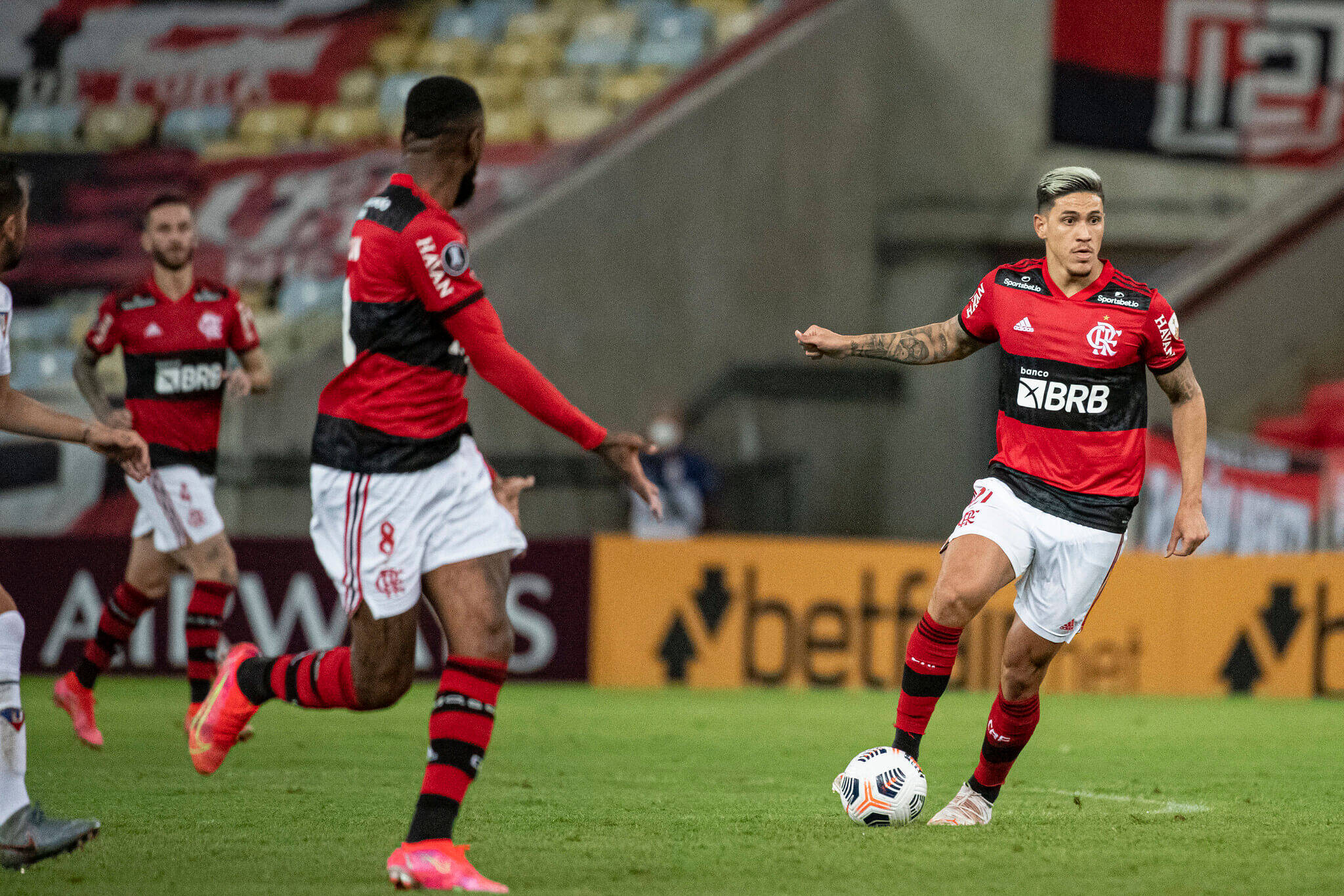 Flamengo x LDU. Foto: Alexandre Vidal / Flamengo
