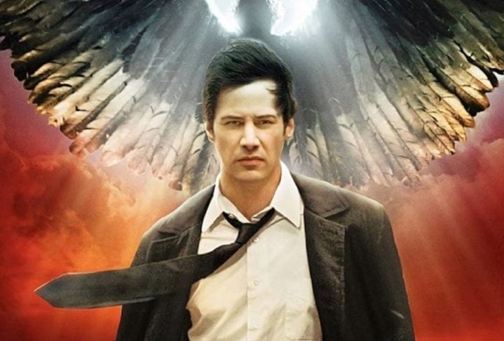 Esse cult de terror traz Keanu no papel de um exorcista que está na lista de desejos do próprio Lúcifer.  Reprodução: Flipar