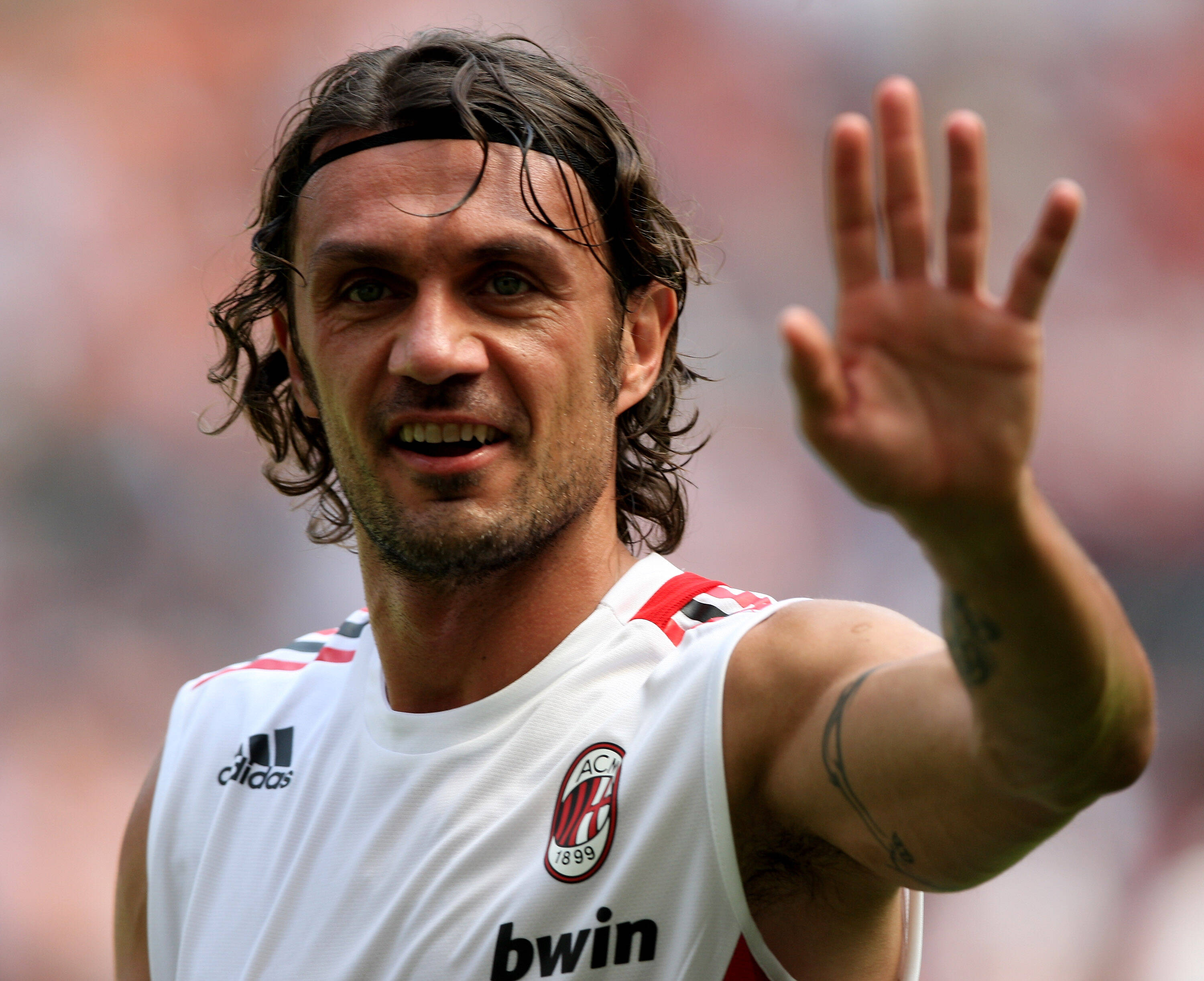 Paolo Maldini, ídolo do Milan. Foto: Getty Images