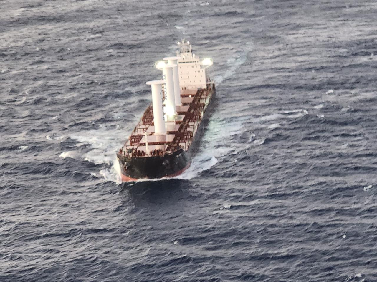 Localização do Navio Mercante “Tr Lady” foi feita pela Marinha. Foto: Divulgação/Marinha do Brasil