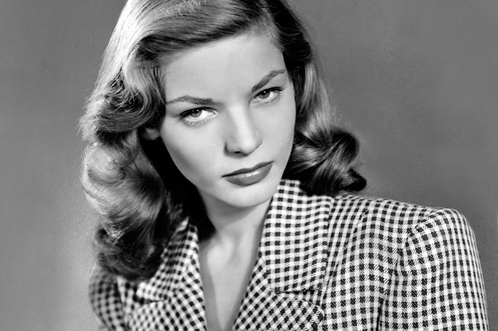 Lauren Bacall (1924-2014) - EUA - Considerada sensual e com um timbre de voz incomum, consagrou-se em filmes noir. Foi casada com outro ídolo do cinema, Humphrey Bogart, entre 1945 e 1957. Reprodução: Flipar