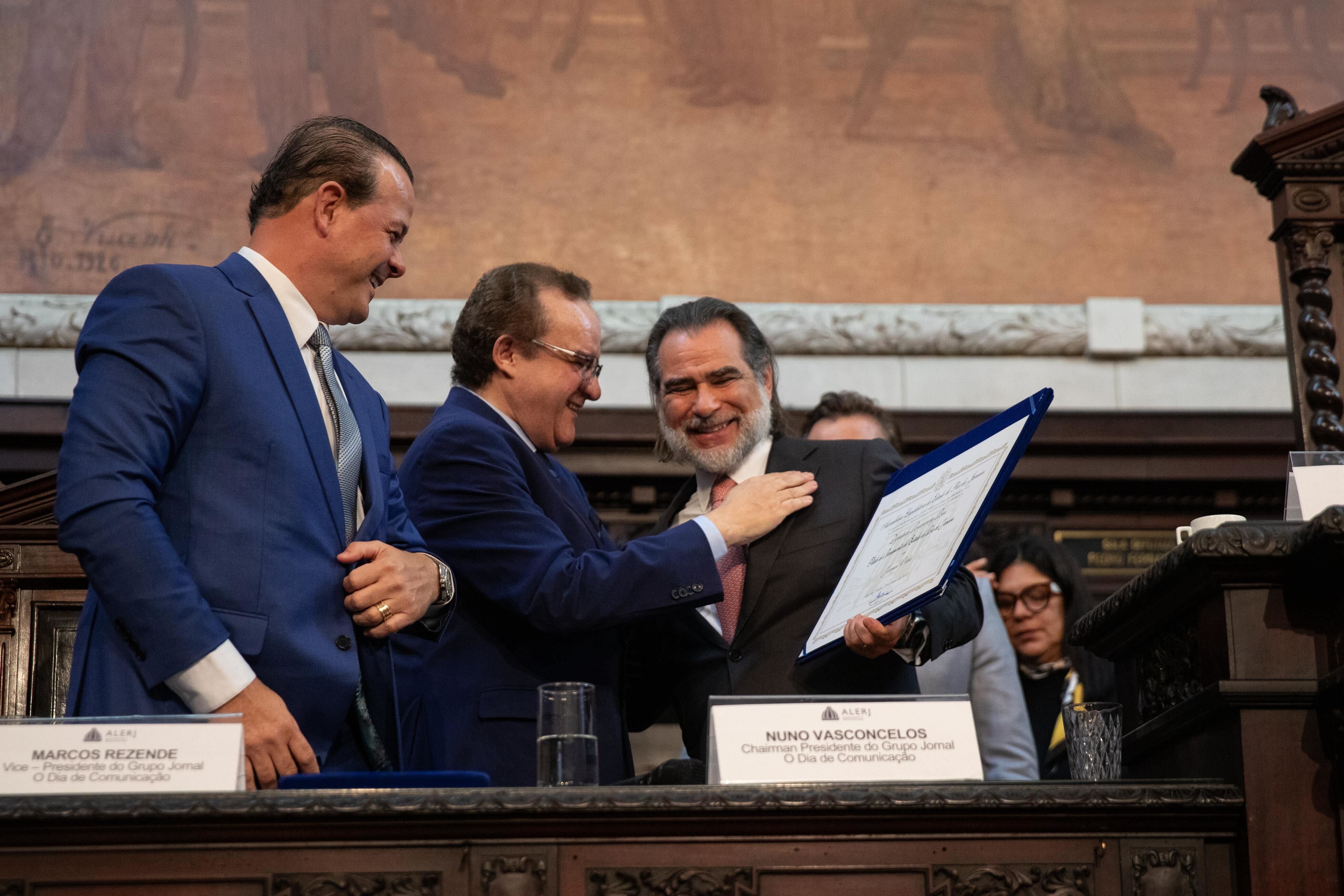 Jornal O Dia recebe Título Benemérito do Estado do Rio de Janeiro. Foto: Érica Martin/Agência O Dia