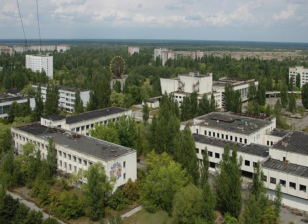 Pripyat (Ucrânia) - Mesmo antes da guerra contra a Rússia, ficou deserta por causa do acidente nuclear de Chernobyl.  Reprodução: Flipar