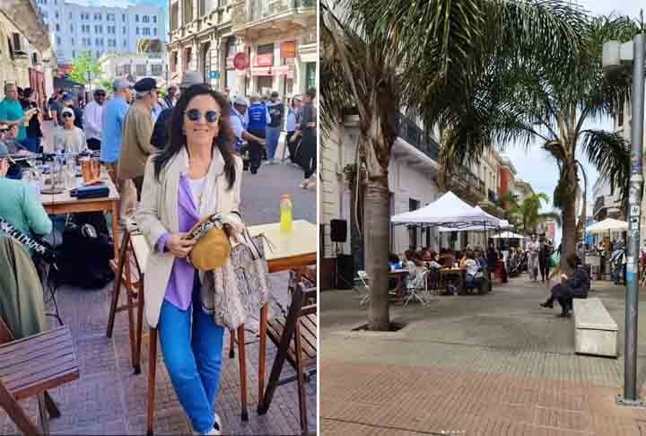 ‘Peatonal’ é como se diz ‘rua de pedestres’ em espanhol. A rua mais comercial da Ciudad Vieja, a Sarandí, na Pérez Castellano. São quatro quadras que funcionam como o centro gastronômico da Ciudad Vieja, com vários pequenos restaurantes, bares e cafés para você escolher. Reprodução: Flipar