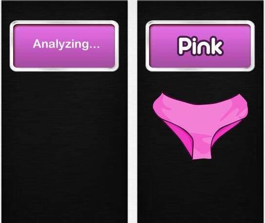 Panties Detector identifica a cor da calcinha de mulheres que tocam a tela do iPhone. Só que não. Foto: Reprodução