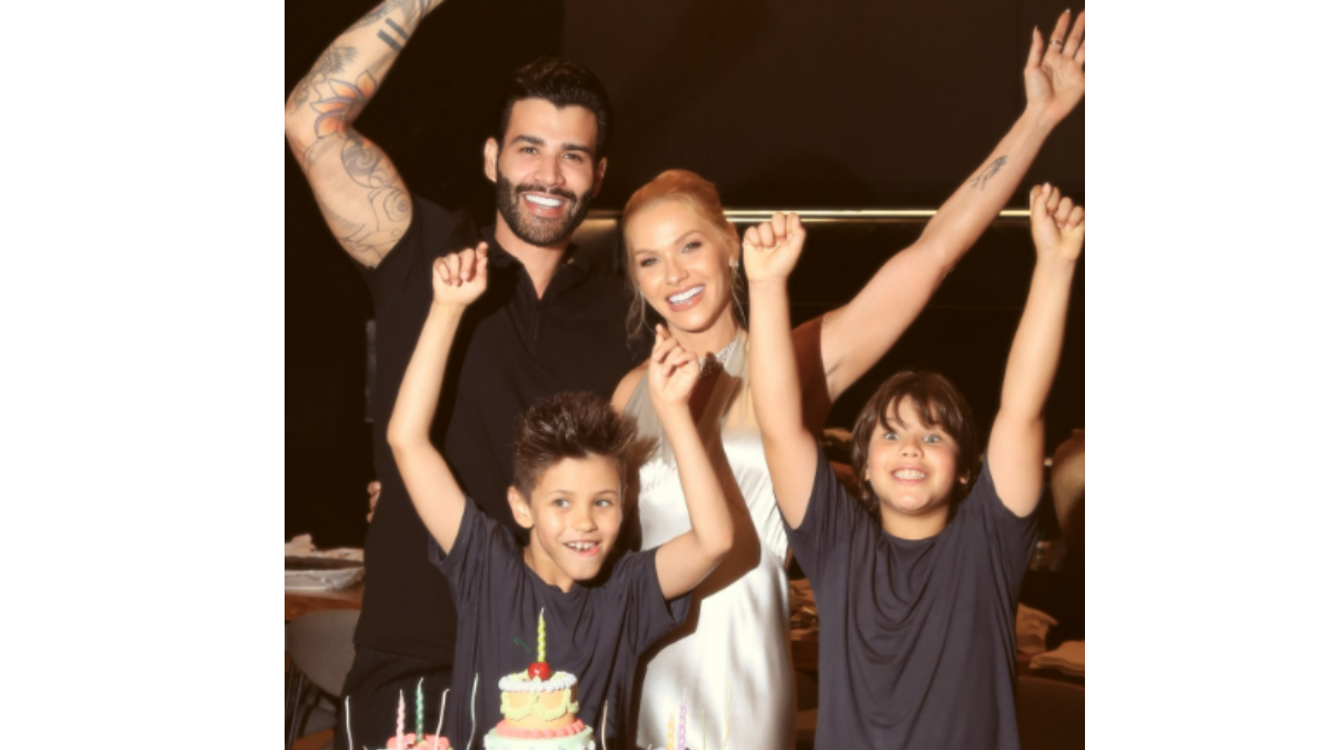 Andressa Suita e família. Foto: Reprodução/Instagram/@andressasuita