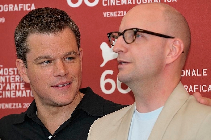 Steven Soderbergh e Matt Damon Reprodução: Flipar