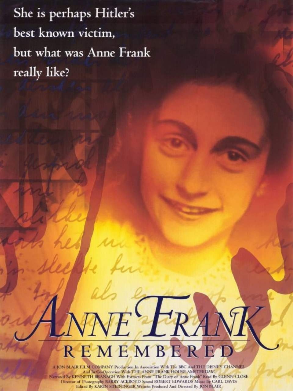 A lembrança de Anne Frank (1995): O documentário “Anne Frank Remembered”, em inglês, foi premiado com um Oscar, um Emmy Internacional e um BAFTA de melhor documentário. Reprodução: Flipar