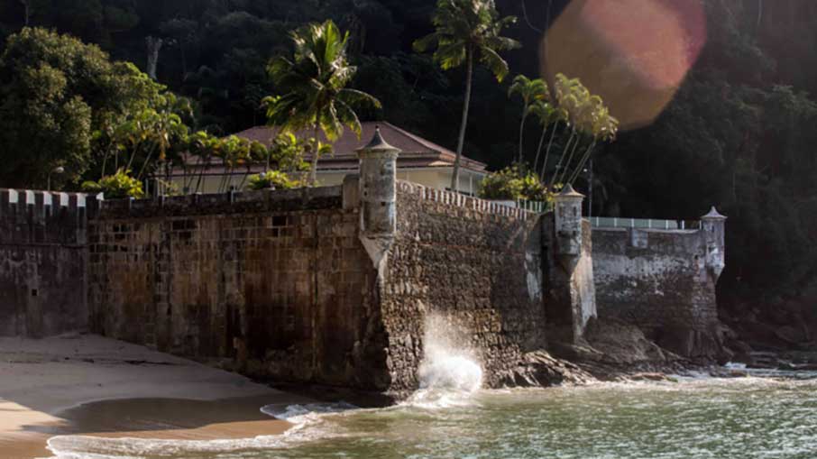 A fortaleza faz parte do Parque Estadual Xixová-Japuí. Foto: Divulgação/PMPG 19.12.2022