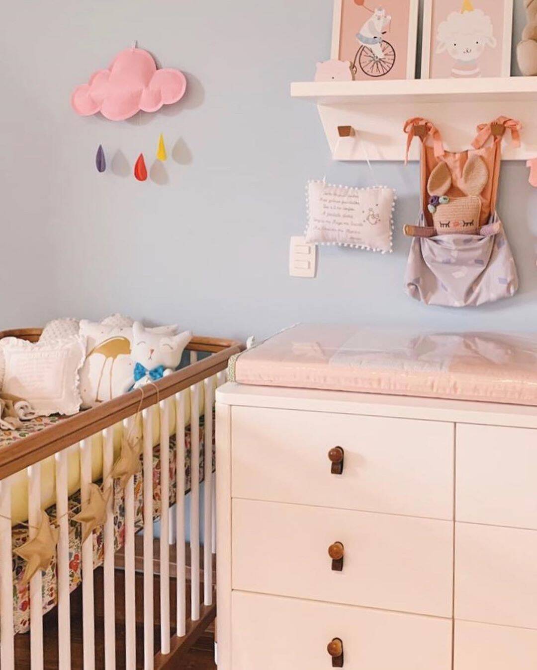 Detalhes do quarto da filha de Tatá Werneck. Foto: Reprodução/Instagram/@tatawerneck