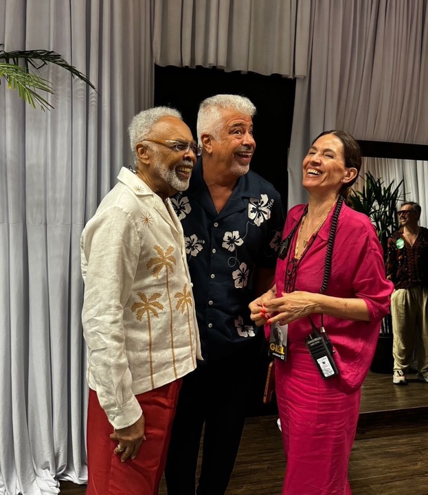 Gilberto Gil e Lulu Santos. Foto: Reprodução: Instagram