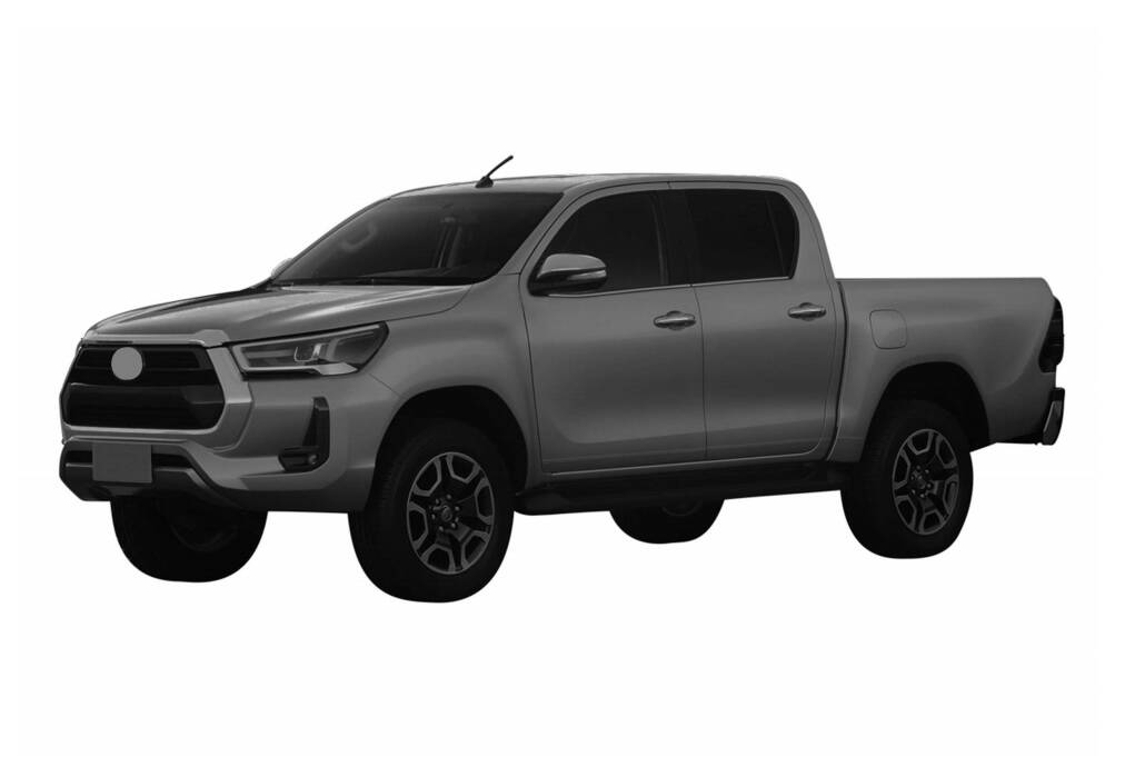 Toyota Hilux 2021. Foto: Reprodução/INPI