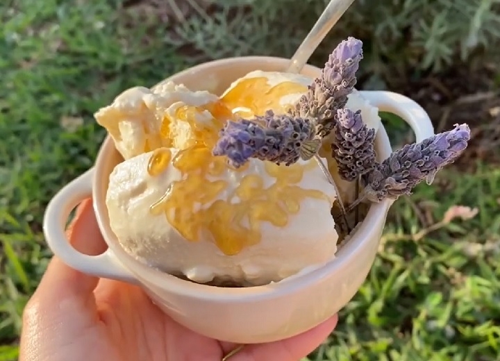 Um exemplo que está em alta é a lavanda, que já é usada como ingrediente em queijos e sorvetes.  Reprodução: Flipar
