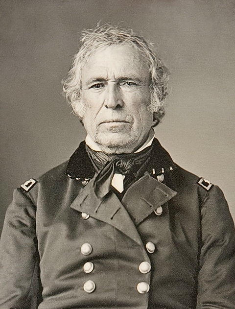 Zachary Taylor - Morreu em 9 de julho de 1850, após sofrer gastroenterite aguda, aos 65 anos.  Reprodução: Flipar