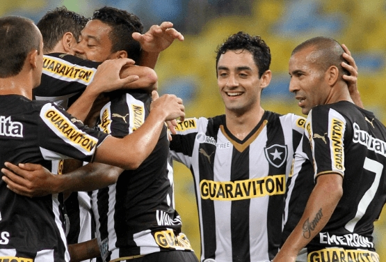 Botafogo 6 x 0 Criciúma, pela 4ª rodada do Campeonato Brasileiro de 2014, no Maracanã, Rio de Janeiro (RJ) - Gols: Emerson Sheik (2), Daniel (3) e Wallyson (BOT). - Foto: Divulgação/Botafogo