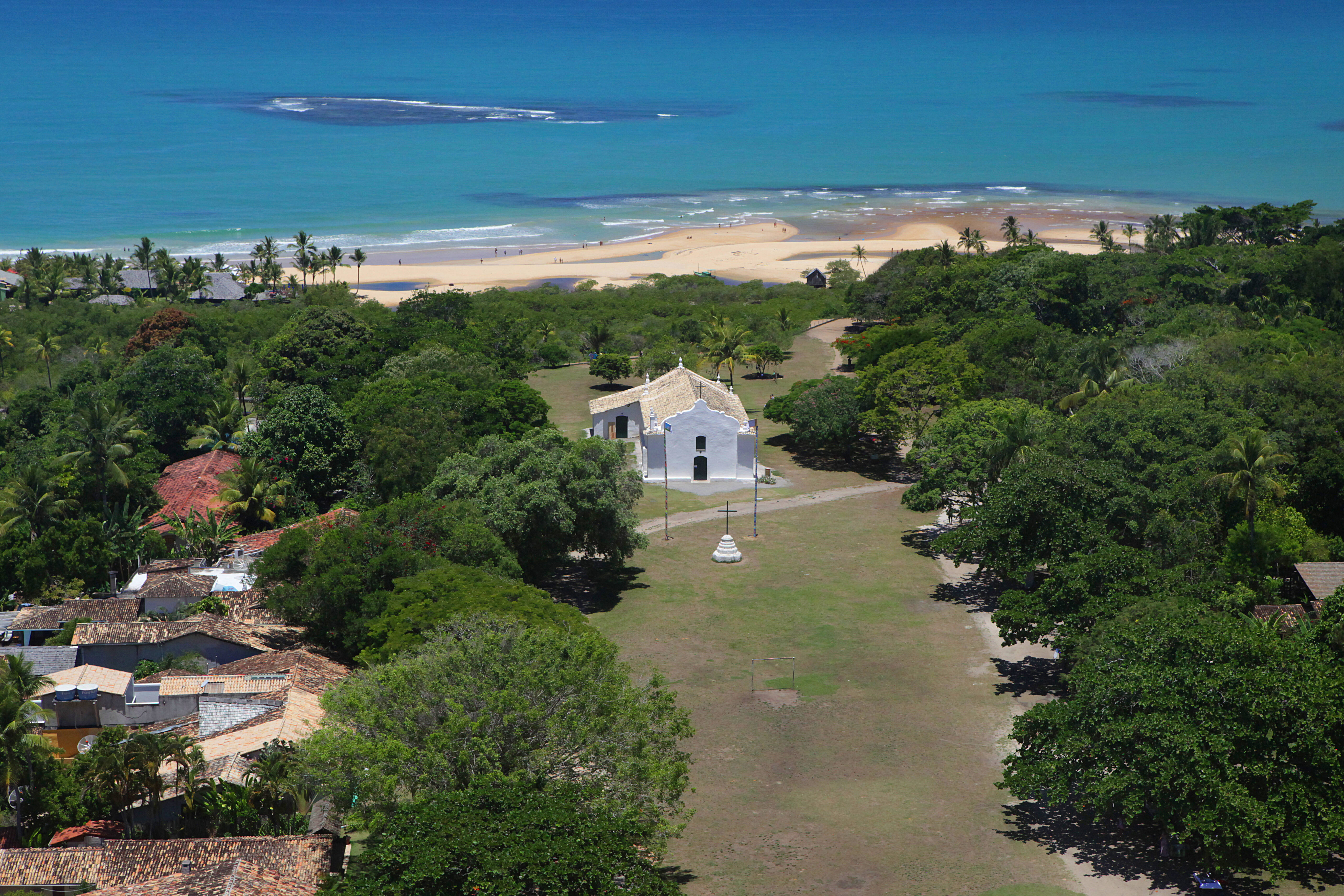 Ao sul da Bahia, Trancoso é um distrito de Porto Seguro, localizado entre Arraial d'Ajuda e Caraíva. Foto: Divulgação/Secretaria de Cultura e Turismo de Porto Seguro