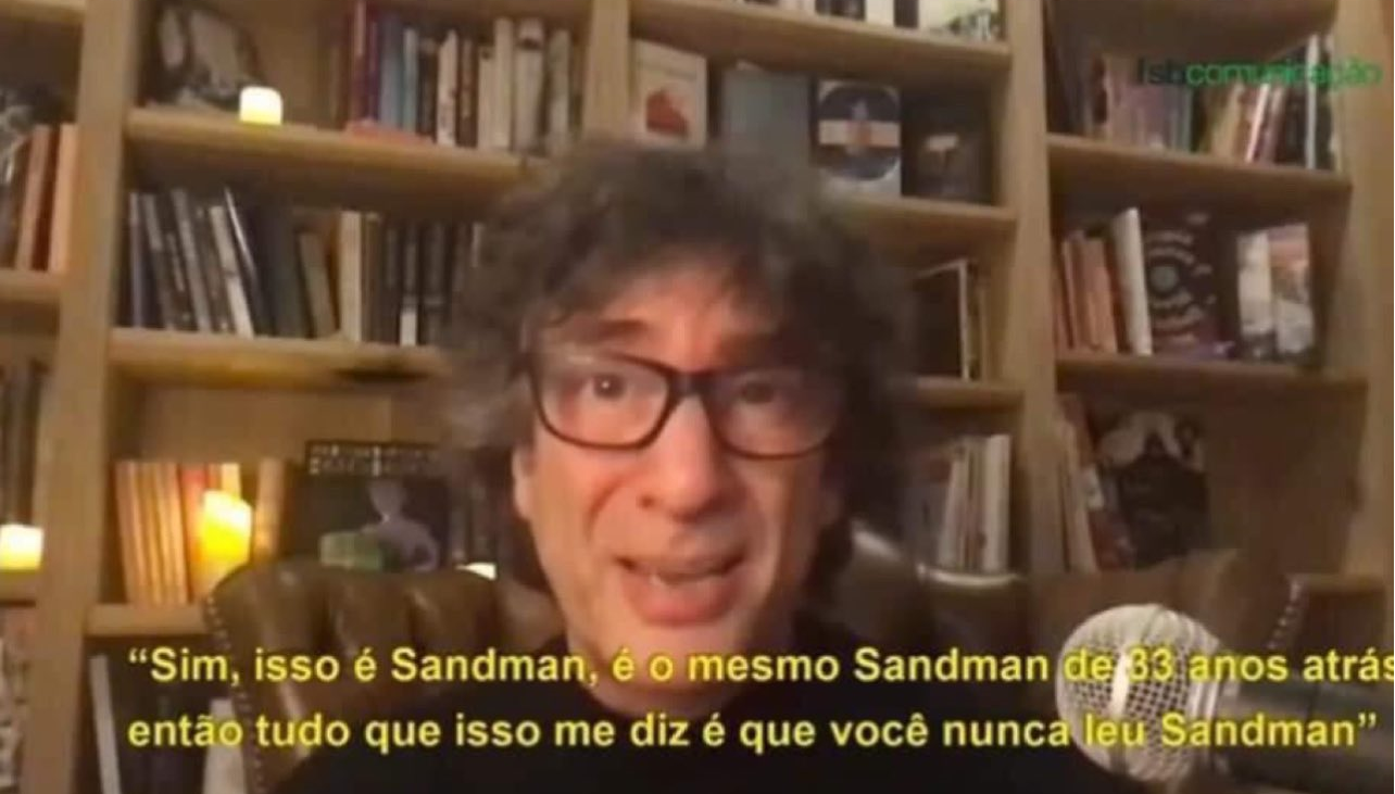 Neil Gaiman fala sobre público "não entender" do que se trata Sandman. Foto: Reprodução/redes sociais