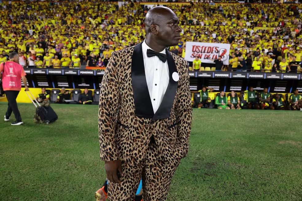 Segundo Castillo ficou conhecido pelas roupas diferentes que usava nos jogos. Foto: REPRODUÇÃO/CONMEBOL