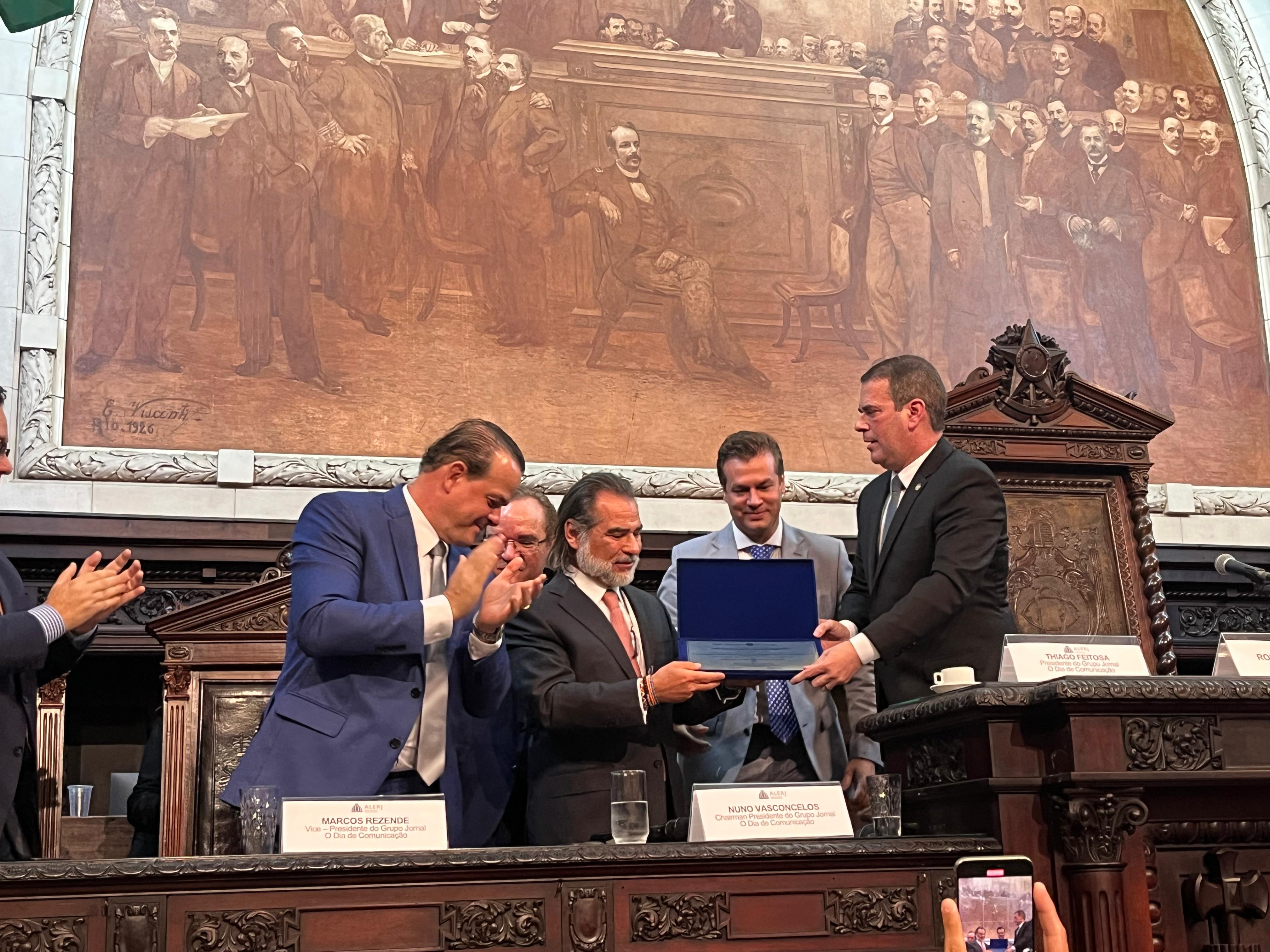 Jornal O Dia recebe Título Benemérito do Estado do Rio de Janeiro. Foto: João Pedro Lima/Portal iG