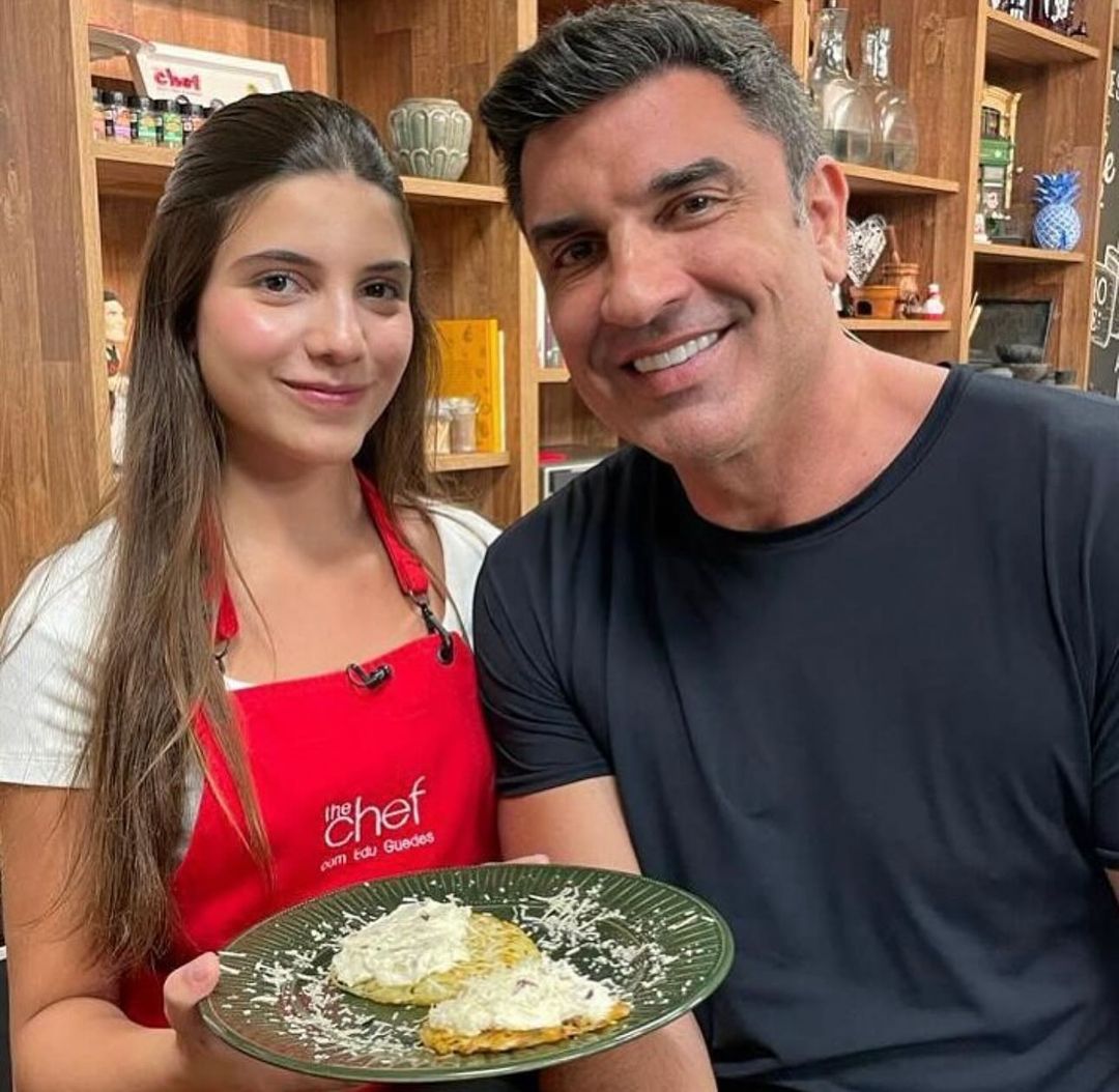 Edu Guedes com a filha, Maria Reprodução/Instagram