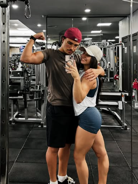 Igor Jansen e Julia Soares na academia Reprodução Instagram - 24.12.2024