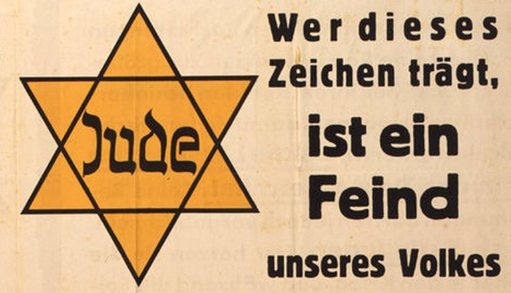 Judenfrei, faixa que sinalizava cidades "limpas de judeus". Foto: Reprodução