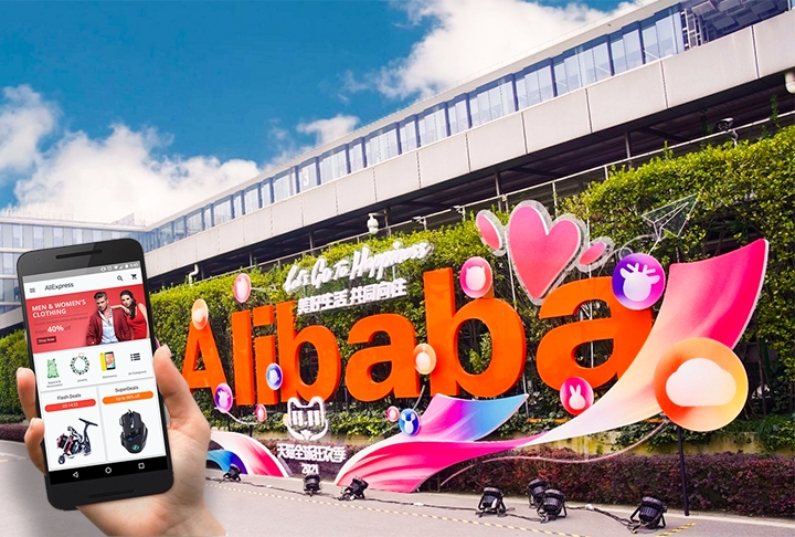 A quinta colocada é a chinesa AliExpress. Fundada em 2010, pertence ao grupo chinês Alibaba.  Reprodução: Flipar