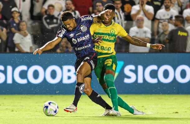 CUIABÁ - No primeiro tempo, fez um excelente trabalho defensivo, pois o Santos nada conseguiu no ataque. E criou as melhores jogadas. Fernando Sobral foi seu melhor jogador.  - NOTA 5,5  - Foto: Divulgação/Cuiabá 