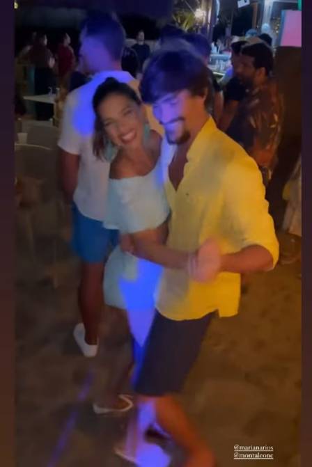 Mariana Rios e Bruno Montaleone dançando juntos. Foto: Instagram