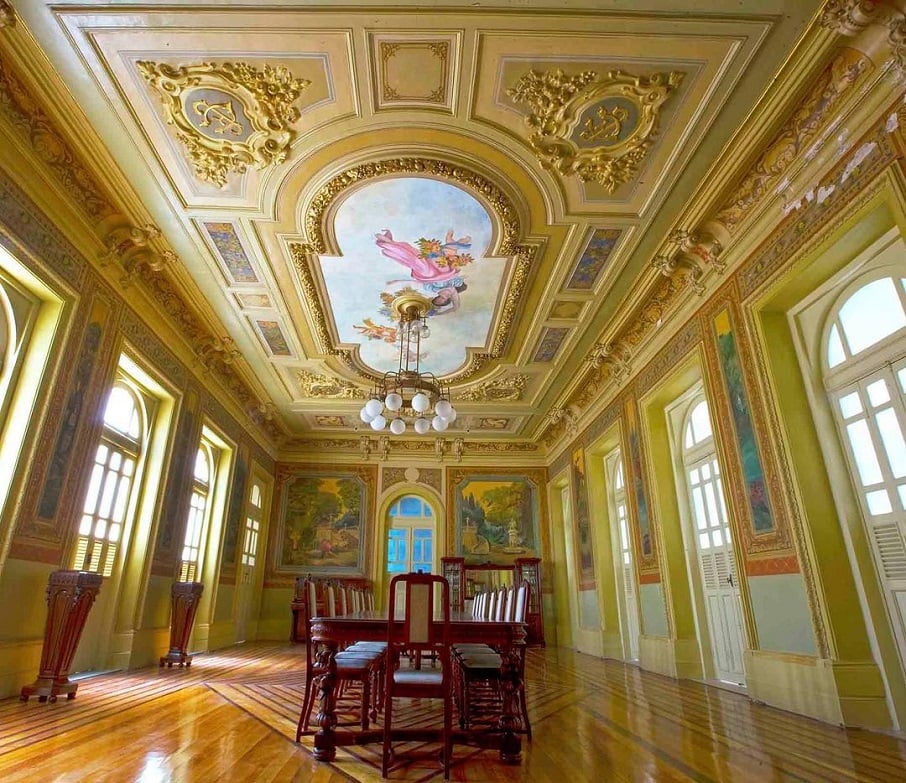 O interior do Palácio Museu Olímpio Campos, em Aracaju, no Sergipe.. Foto: Reprodução/Instagram 10.02.2023