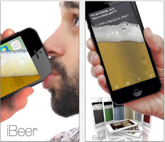 iBeer transforma iPhone em falso copo de cerveja. Foto: Reprodução