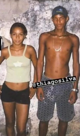 Belle Silva e Thiago Silva antes da fama Reprodução