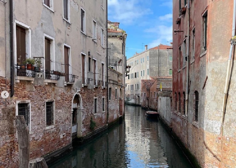 Grand Canal de Veneza.. Foto: Reprodução/Instagram @geowa_mendes 16.11.2022