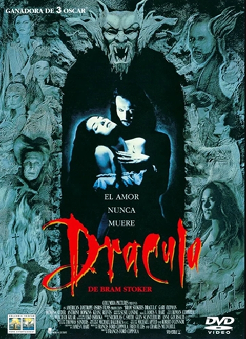 Drácula de Bram Stoker - O filme mais fiel à obra literária do escritor irlandês Bram Stoker (a ponto de citá-lo no título do filme) tornou-se um clássico do cineasta Francis Ford Coppola.  