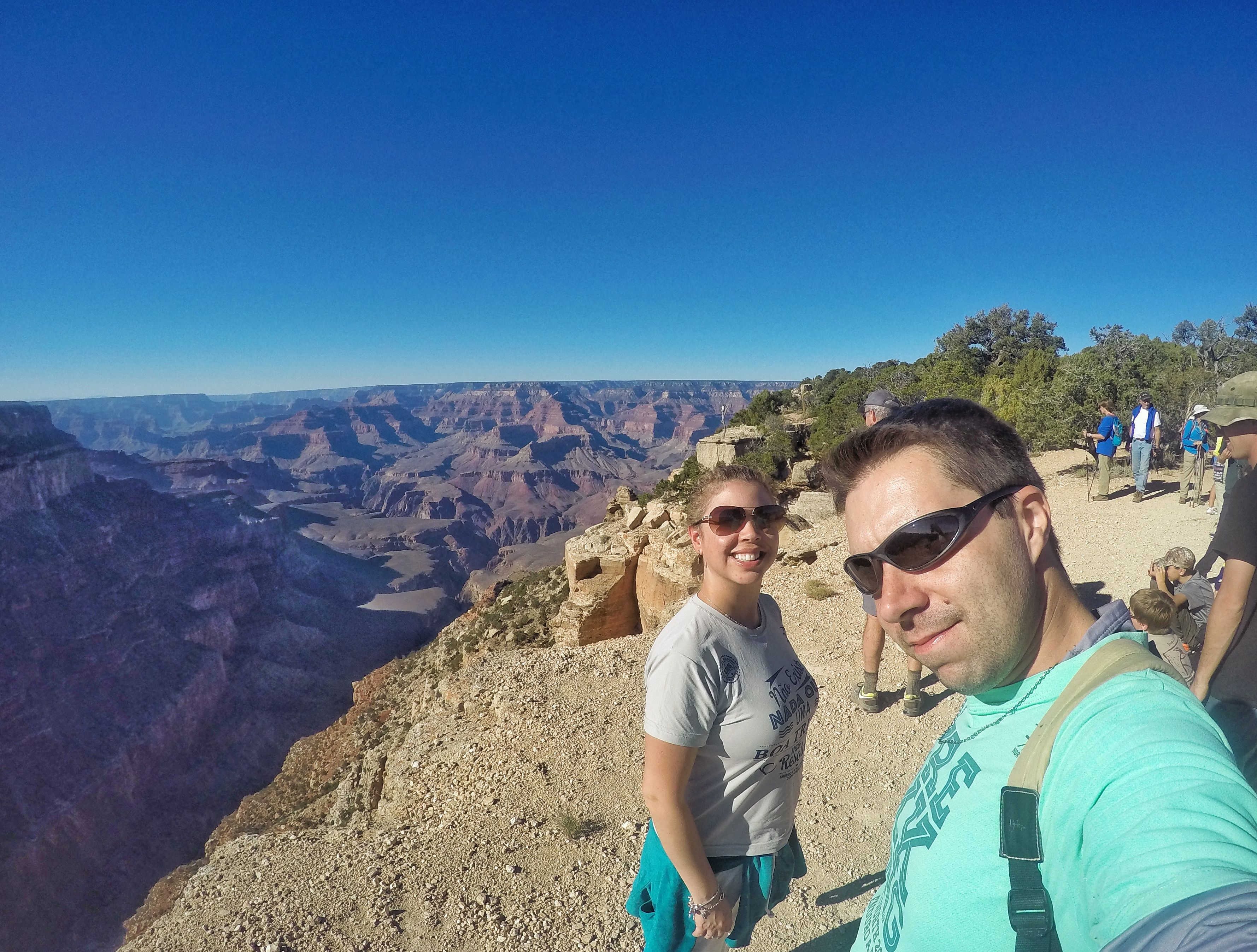 Amanda e Rodrigo no Grand Canyon